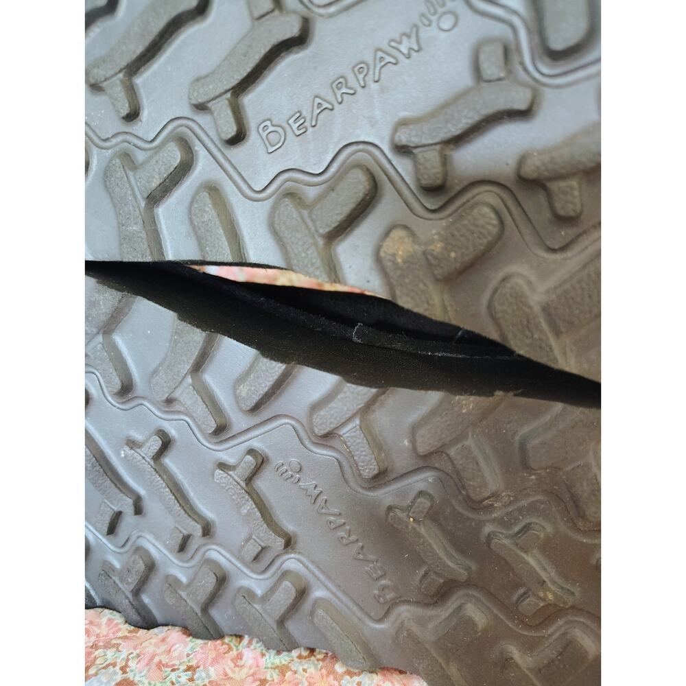Bearpaw Black Suede Ankle Boots, Women's Size 10 - Picture 4 of 9